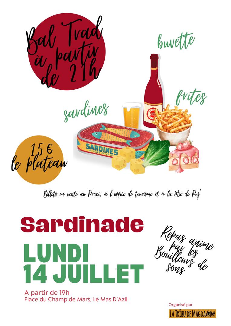 Grande sardinade du 14 juillet_Le Mas-d'Azil