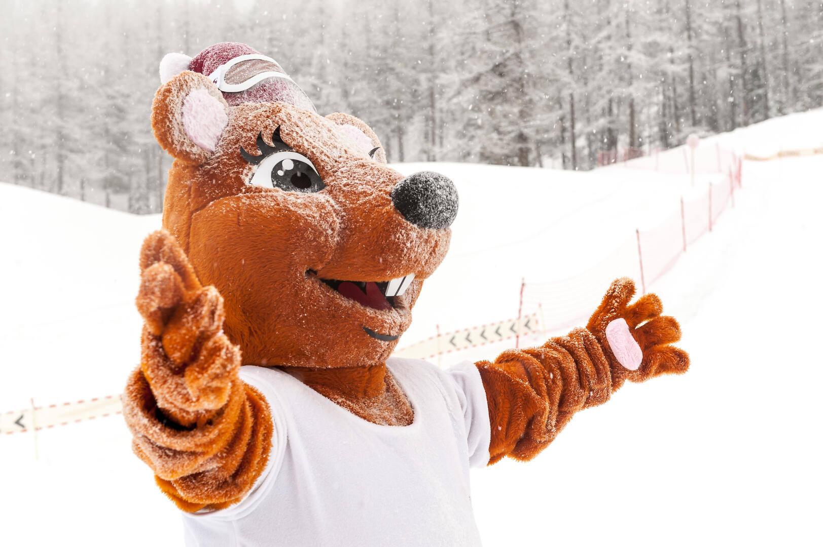 Dorlotte la mascotte sur les pistes_Vars