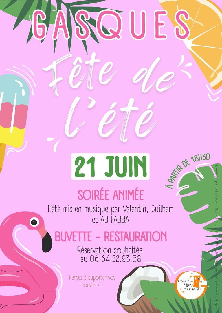 Fête de l'été – Soirée animée en musique_Gasques