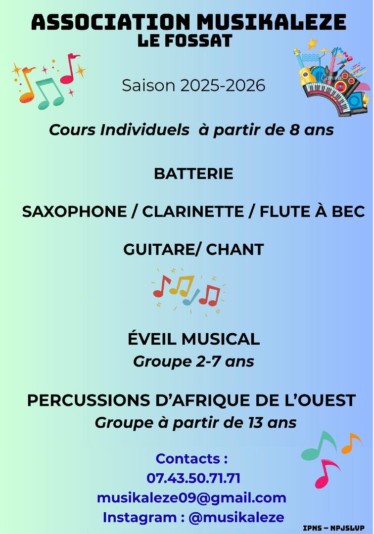 Cours de musique_Le Fossat