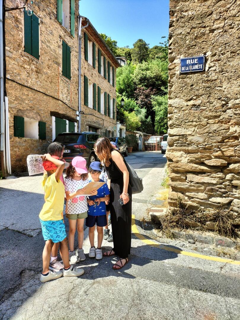 Jeu de piste dans le village