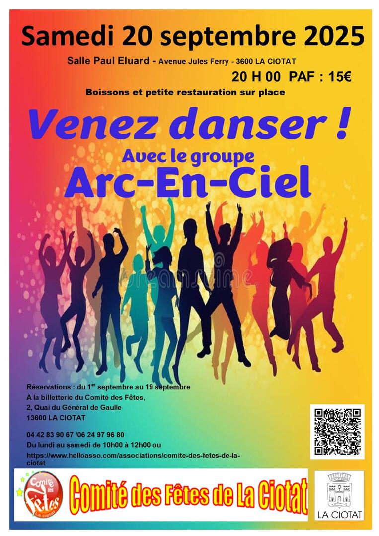 Soirée dansante avec le groupe Arc-en-Ciel_La Ciotat