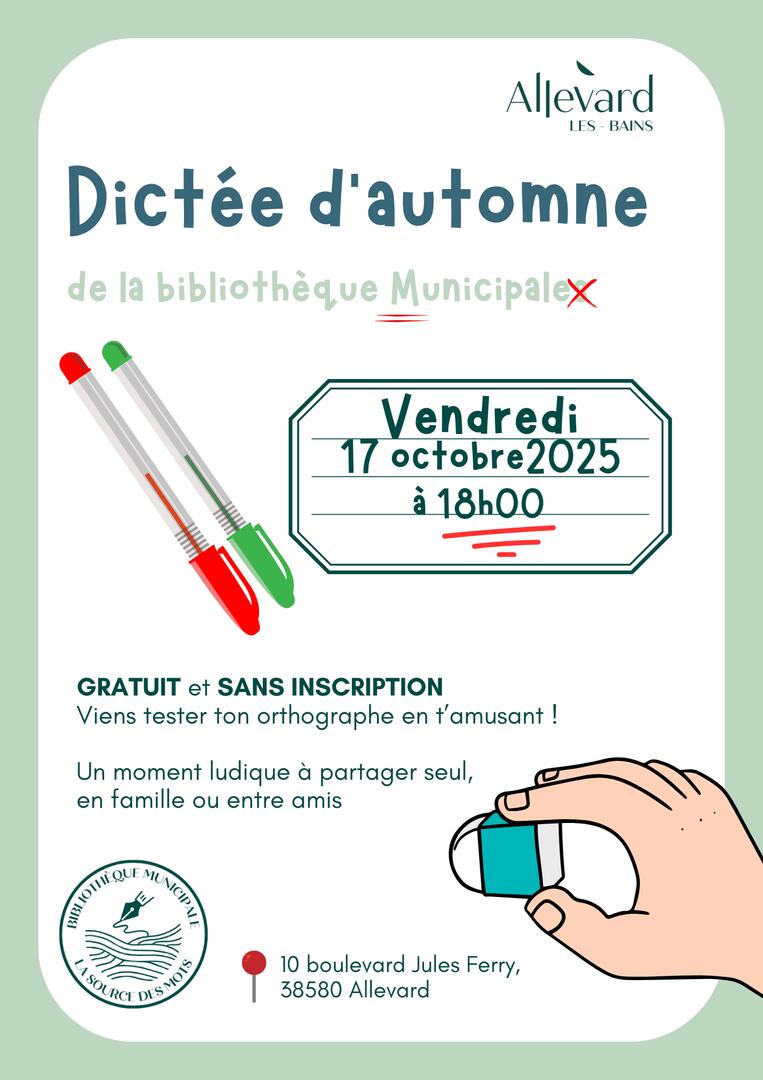 Dictée de la bibliothèque_Allevard