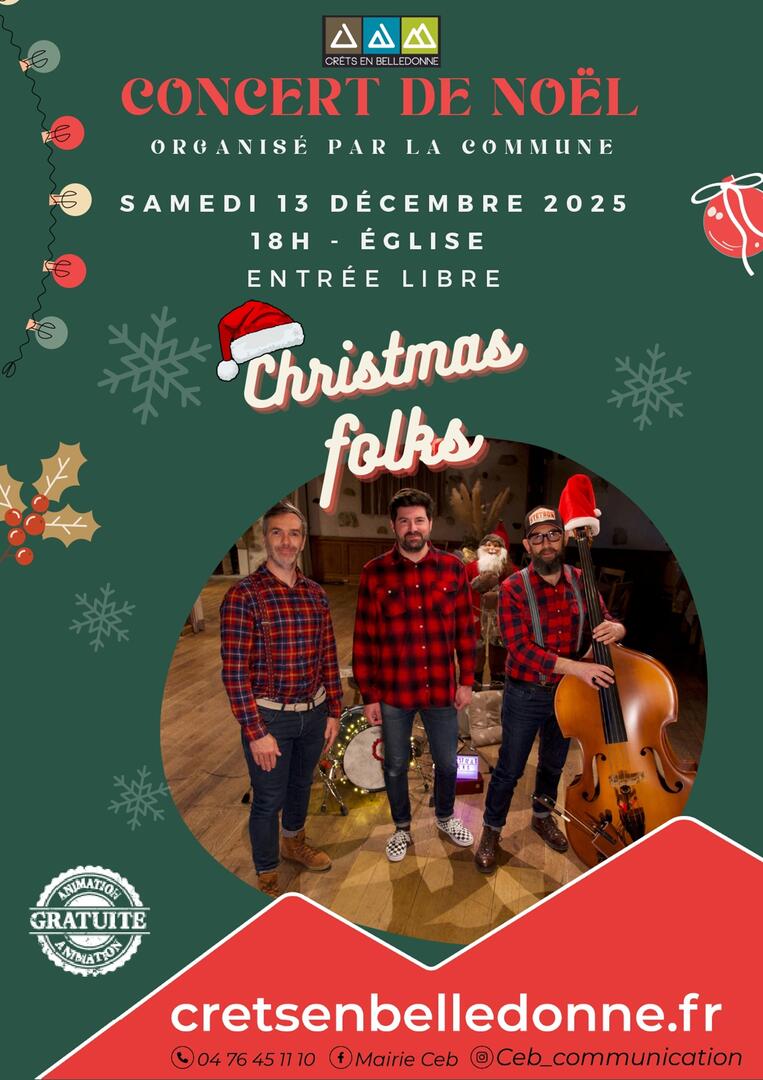 Concert de Noël "Christmas folks"_Crêts en Belledonne