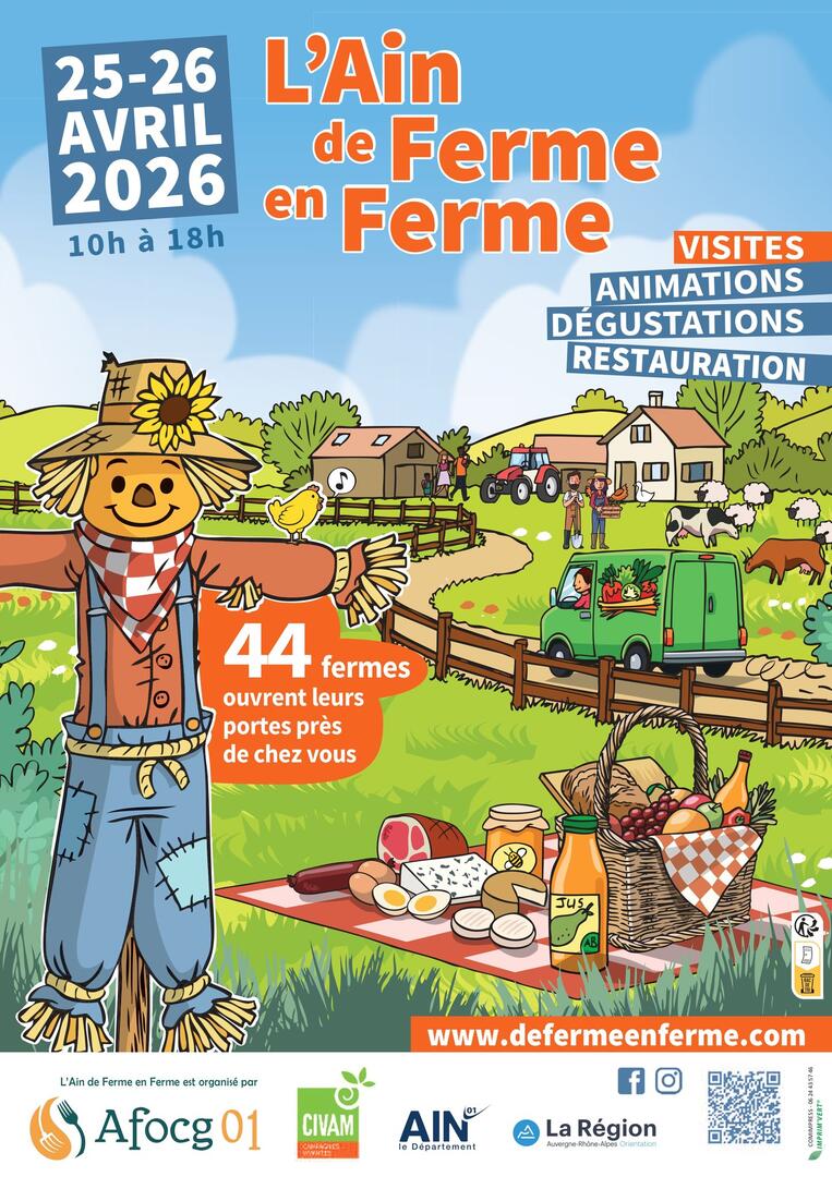 Affiche l'Ain de Ferme en Ferme 2026