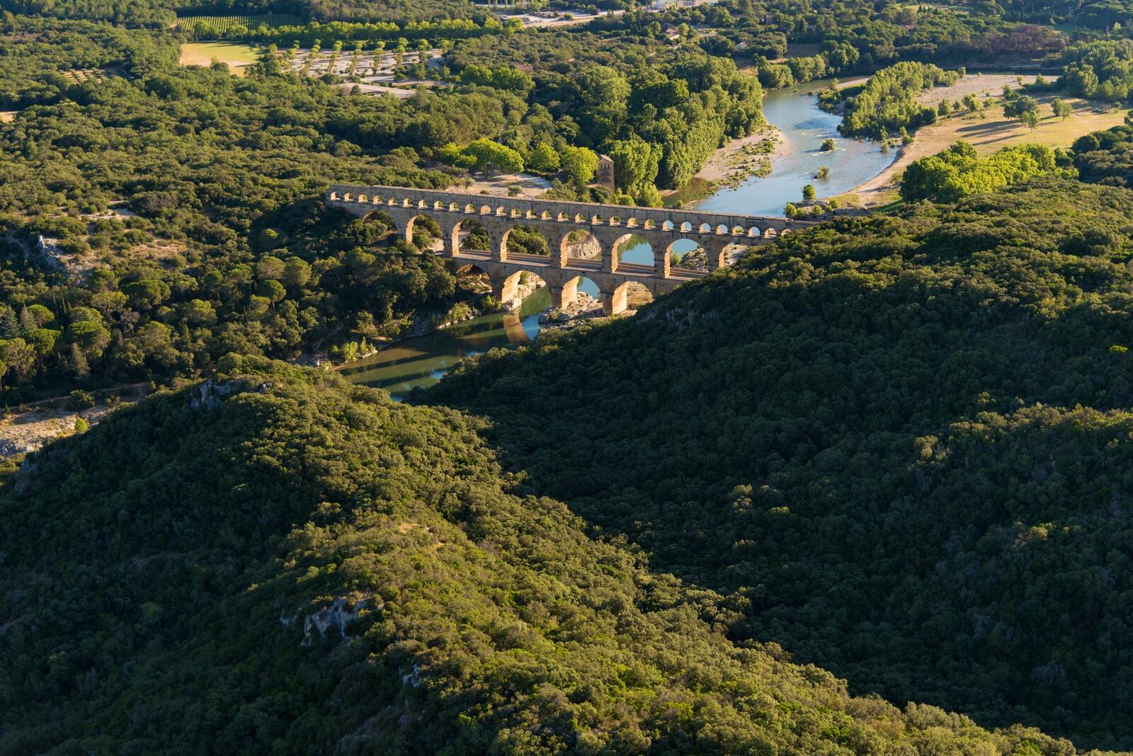 Pont du Gard Vue Aérienne