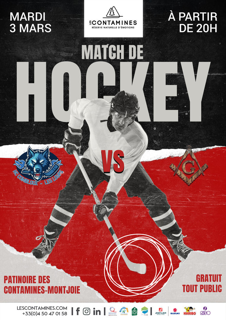 Match de hockey : les loups de Combloux VS les maçons de Passy_Les Contamines-Montjoie
