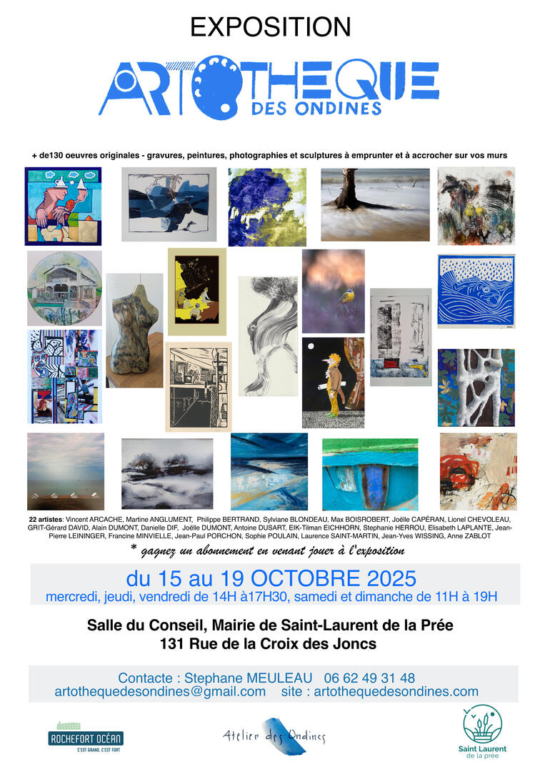 Exposition : l'Artothèque des Ondines_Saint-Laurent-de-la-Prée