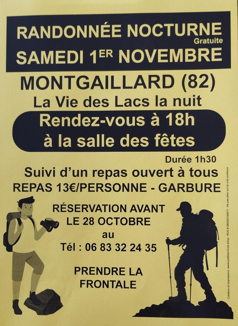 Randonnée nocturne de Toussaint_Montgaillard