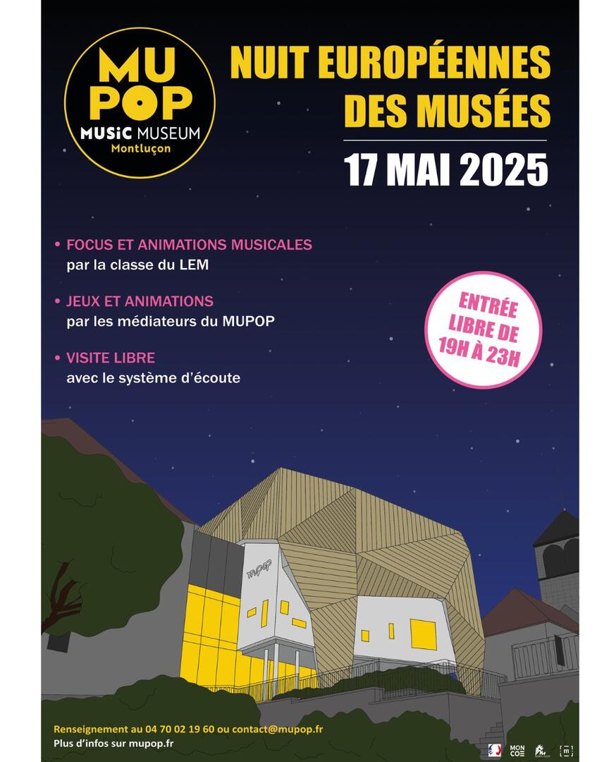 La Nuit Européenne des musées au MuPop_Montluçon