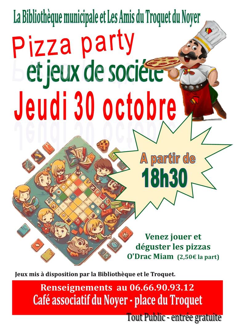 Pizza et jeux au Troquet