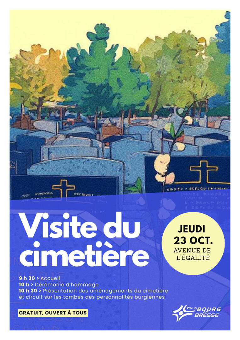 Affiche_Visite du cimetière de Bourg_Bourg-en-Bresse