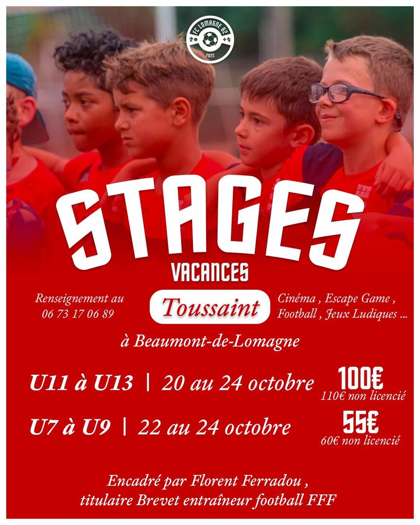 Stage Toussaint FC Lomagne 82