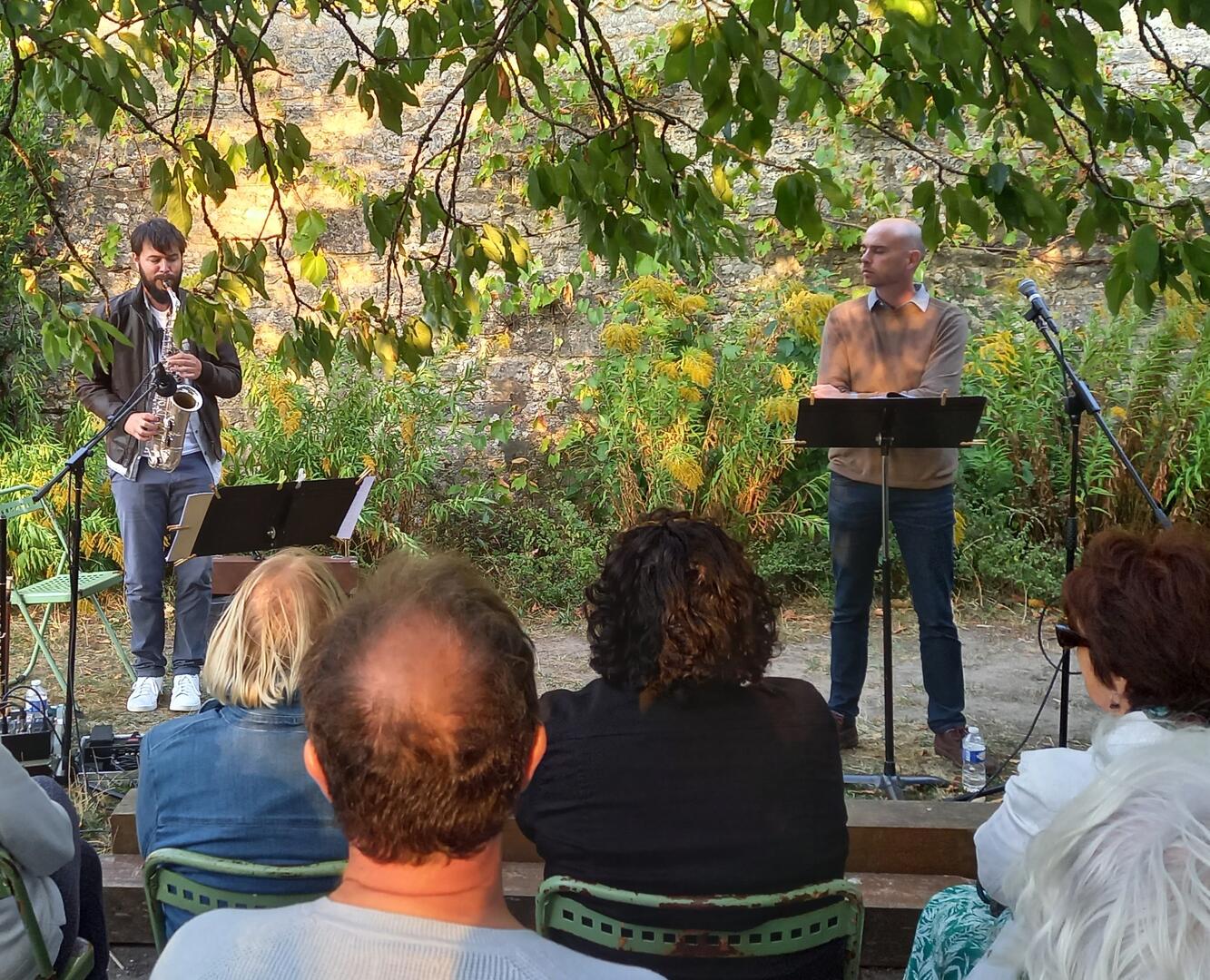 Lecture au potager