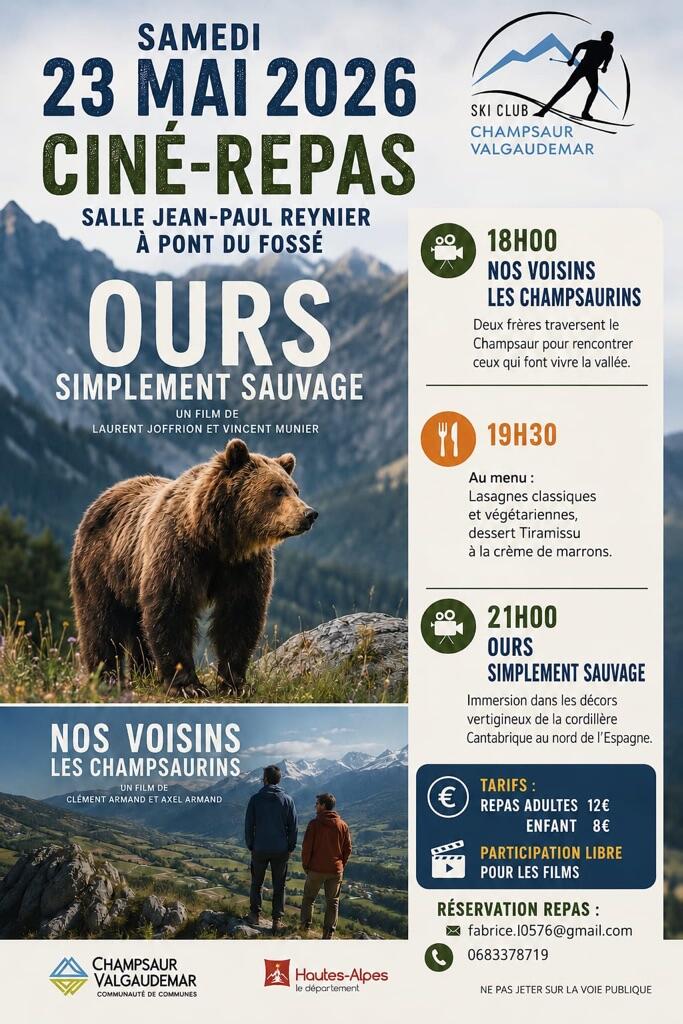Ciné-repas ski Club de Ski de fond
