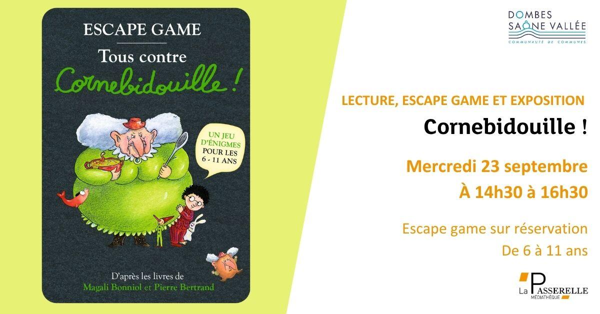 Lecture, escape game et exposition Cornebidouille !