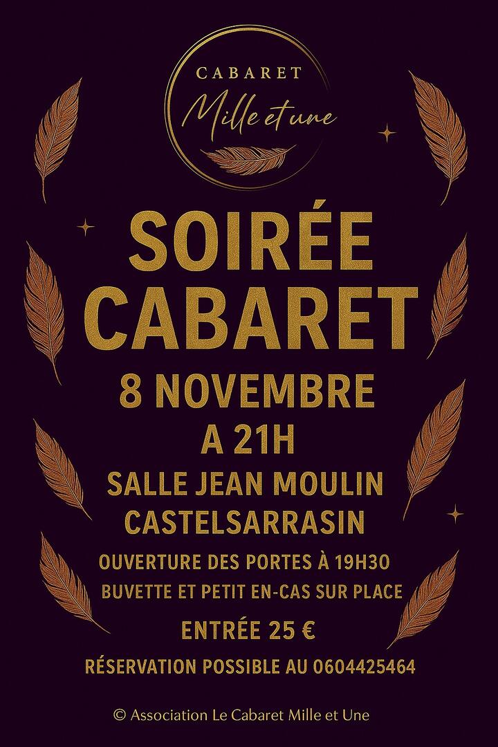Soirée Cabaret avec Cabaret mille et nuits_Castelsarrasin