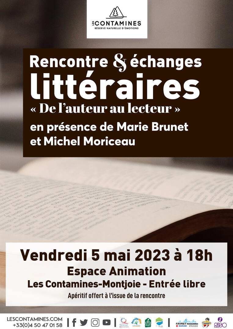 Rencontre littéraire le 5 mai aux Contamines Montjoie