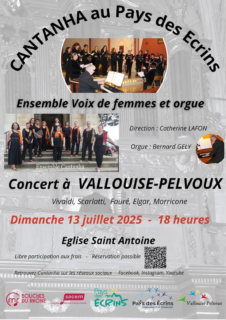 Concert : Ensemble vocal Cantanha "Les Écrins au choeur"_Vallouise-Pelvoux