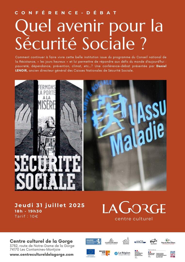 Conférence "Quel avenir pour la sécurité sociale" au Centre Culturel de la Gorge_Les Contamines-Montjoie