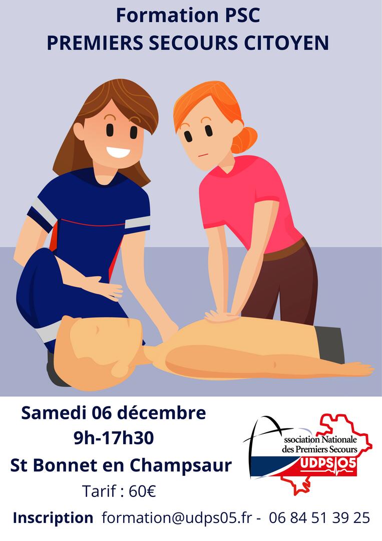 Formation PREMIERS SECOURS CITOYEN