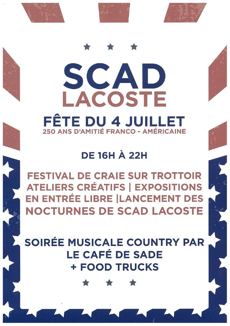 Fête Franco-américaine du 4 Juillet_Lacoste