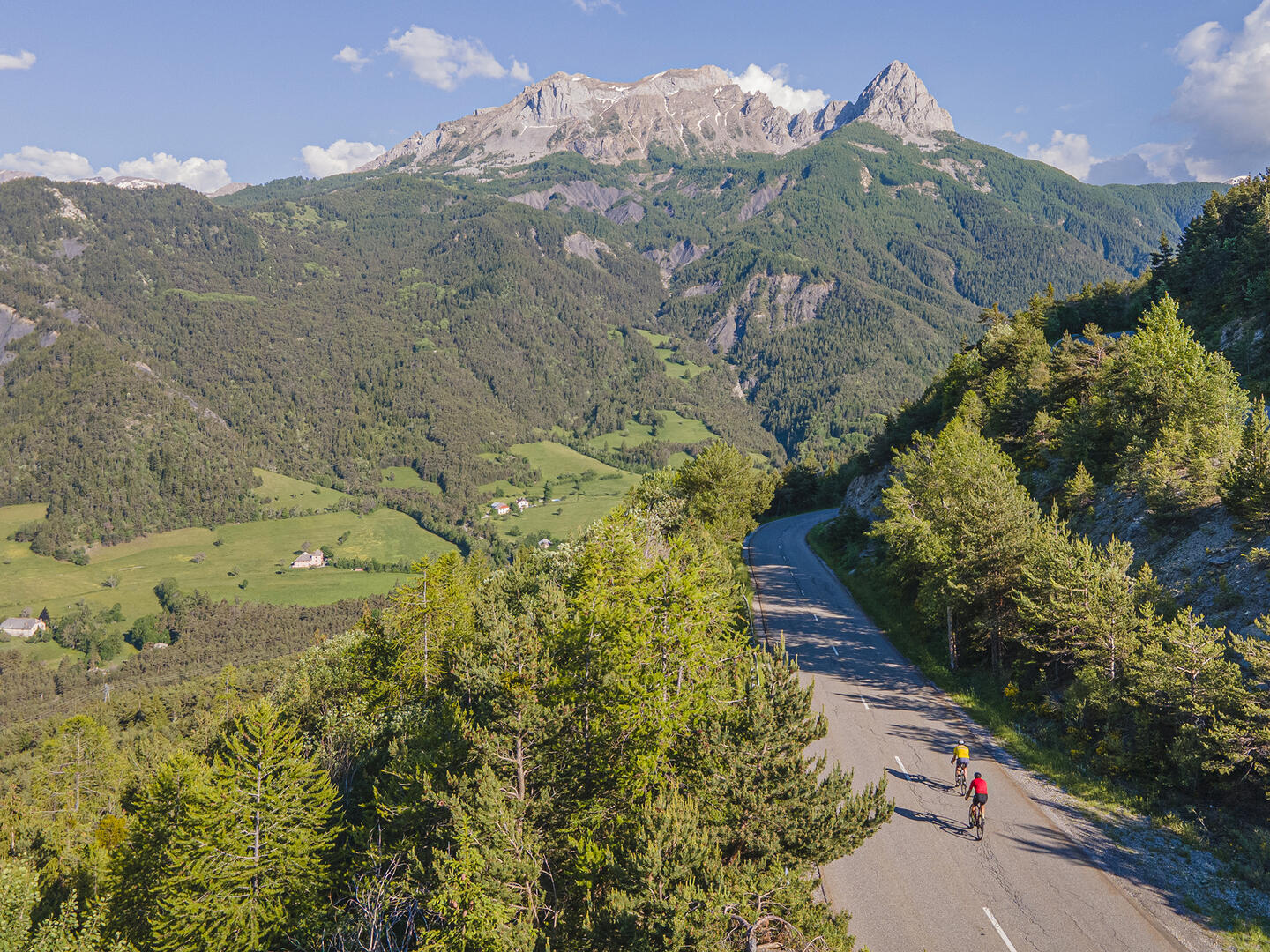 Montée de Pra Loup en vélo