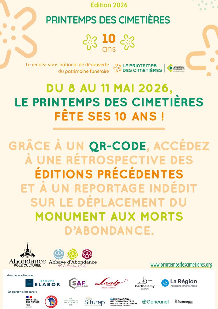 Le Printemps des Cimetières fête ses 10 ans !_Abondance