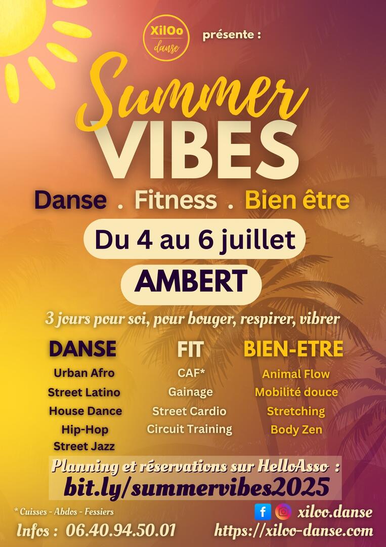 Summer Vibes - Danse, Fitness et Bien être_Ambert