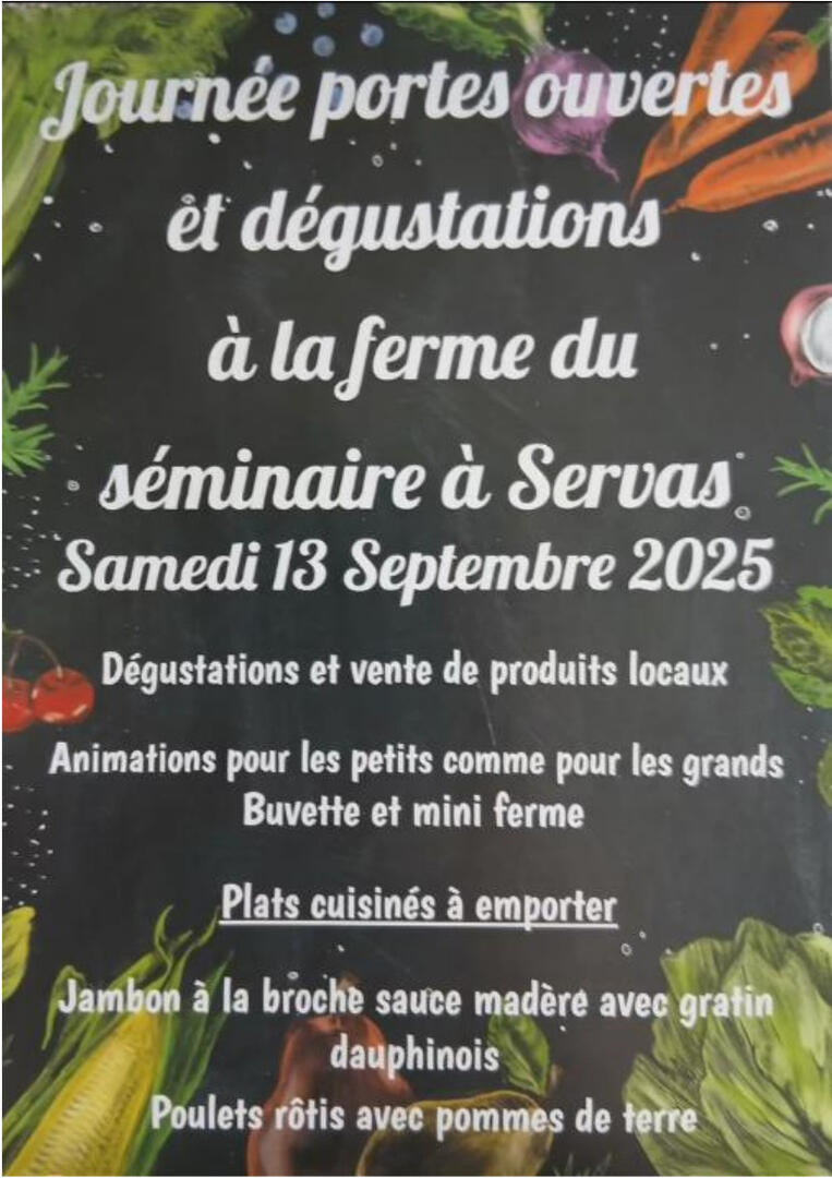 Affiche_Journée Portes Ouvertes et Dégustations_Servas