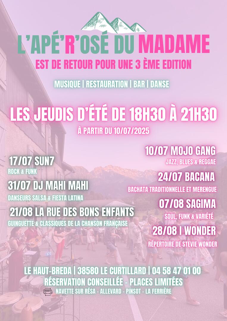 Programme apé'r'osé 2025