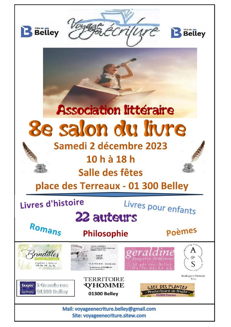 Salon du livre 2023 à Belley