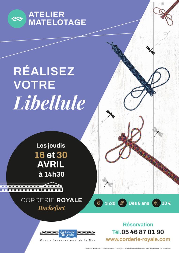 Atelier matelotage : Libellule_Rochefort