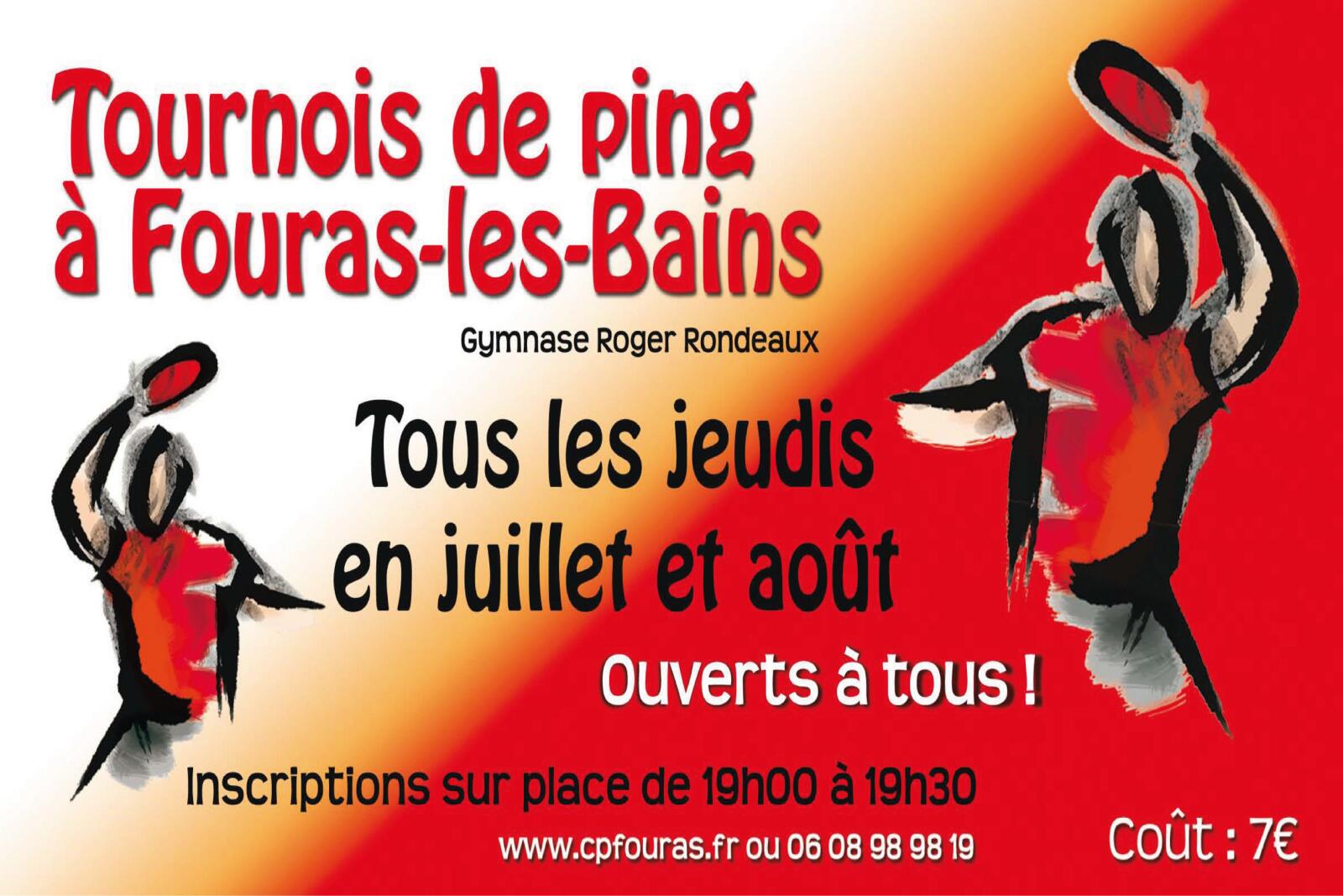 Affiche tournois de ping