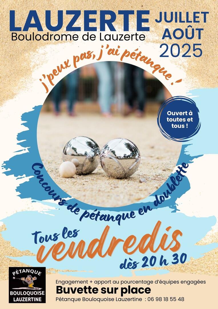 Concours amical de pétanque_Lauzerte