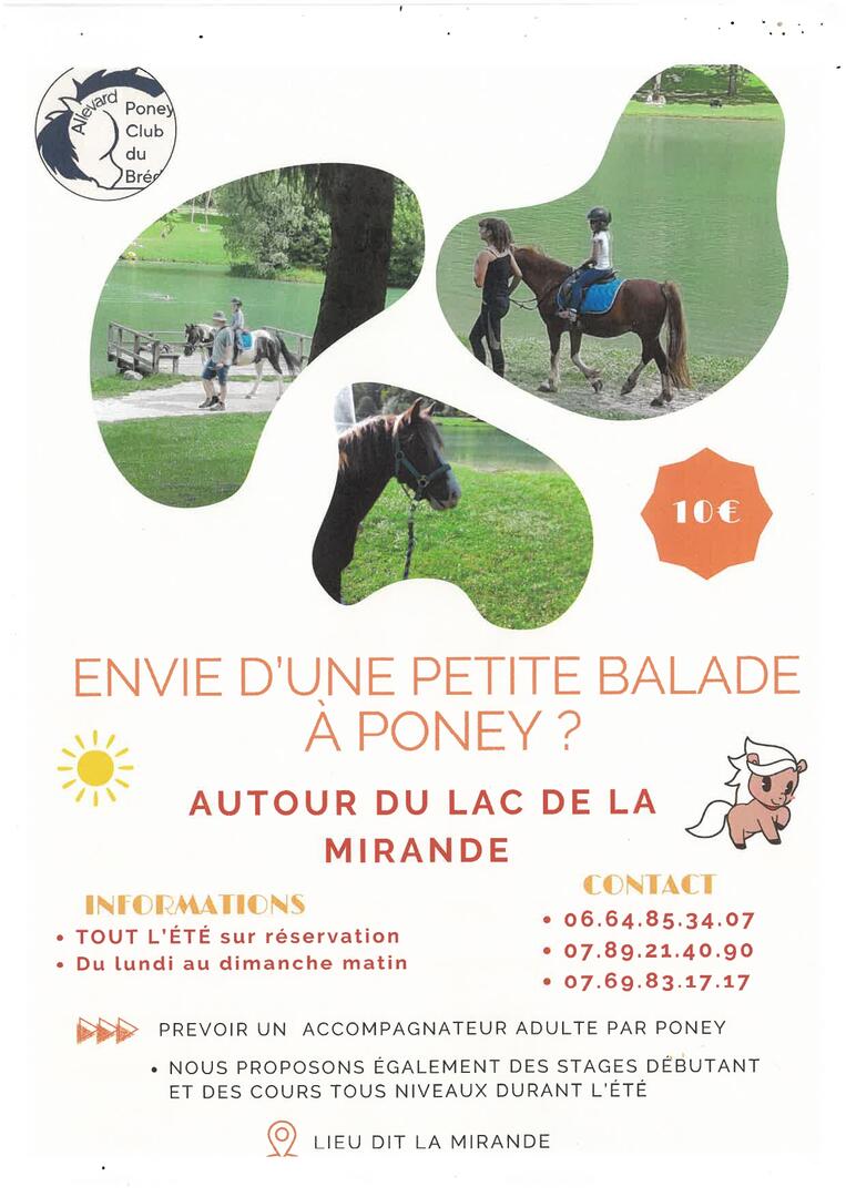 Balade à Poney autour du Lac de la Mirande_Allevard