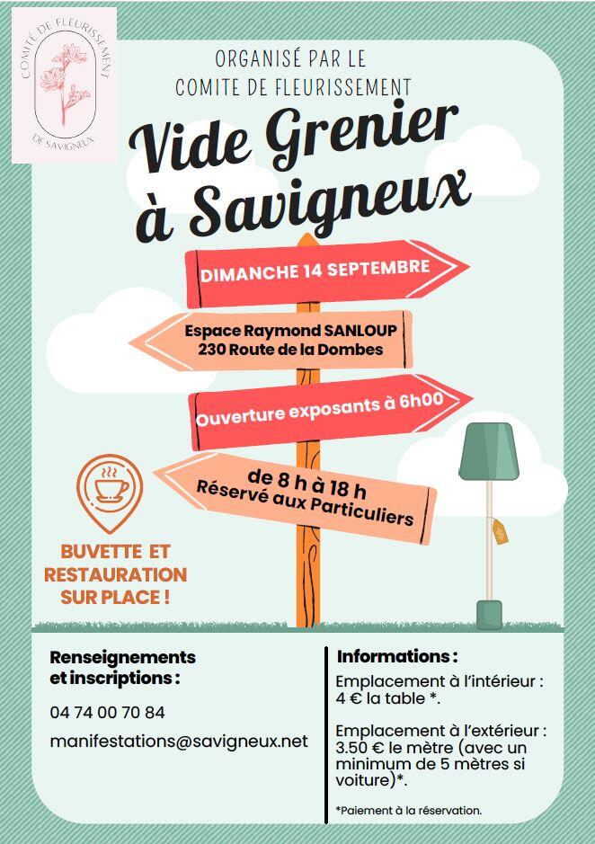 Vide grenier Savigneux