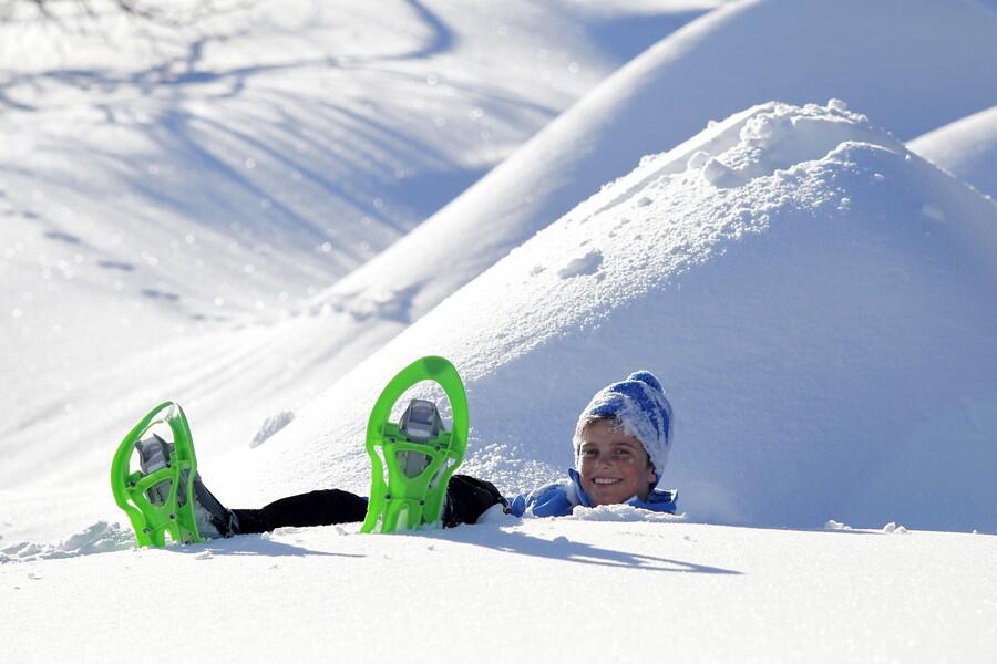 Raquettes à neige, boucle à Champoléon