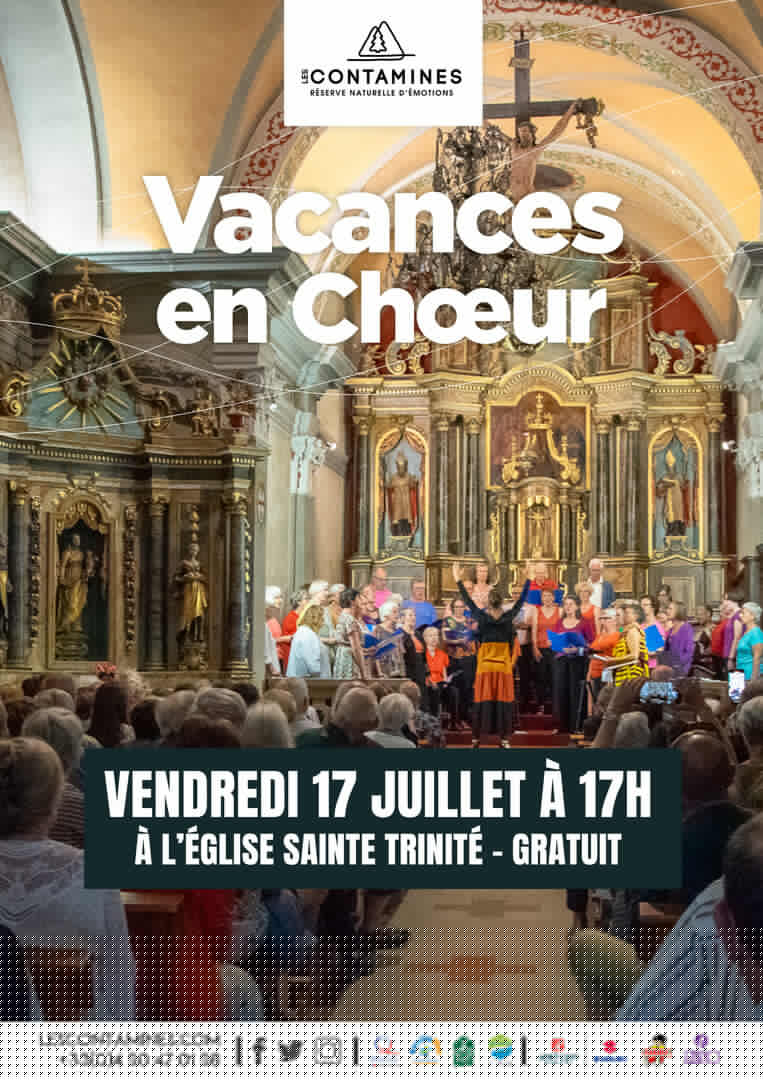 Concert de chant choral avec les choristes de Vacances en Choeur_Les Contamines-Montjoie