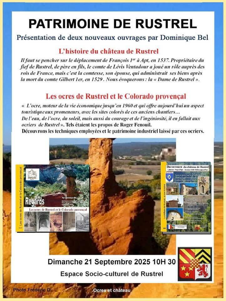 Journées du patrimoine : Conférence Patrimoine de Rustrel_Rustrel