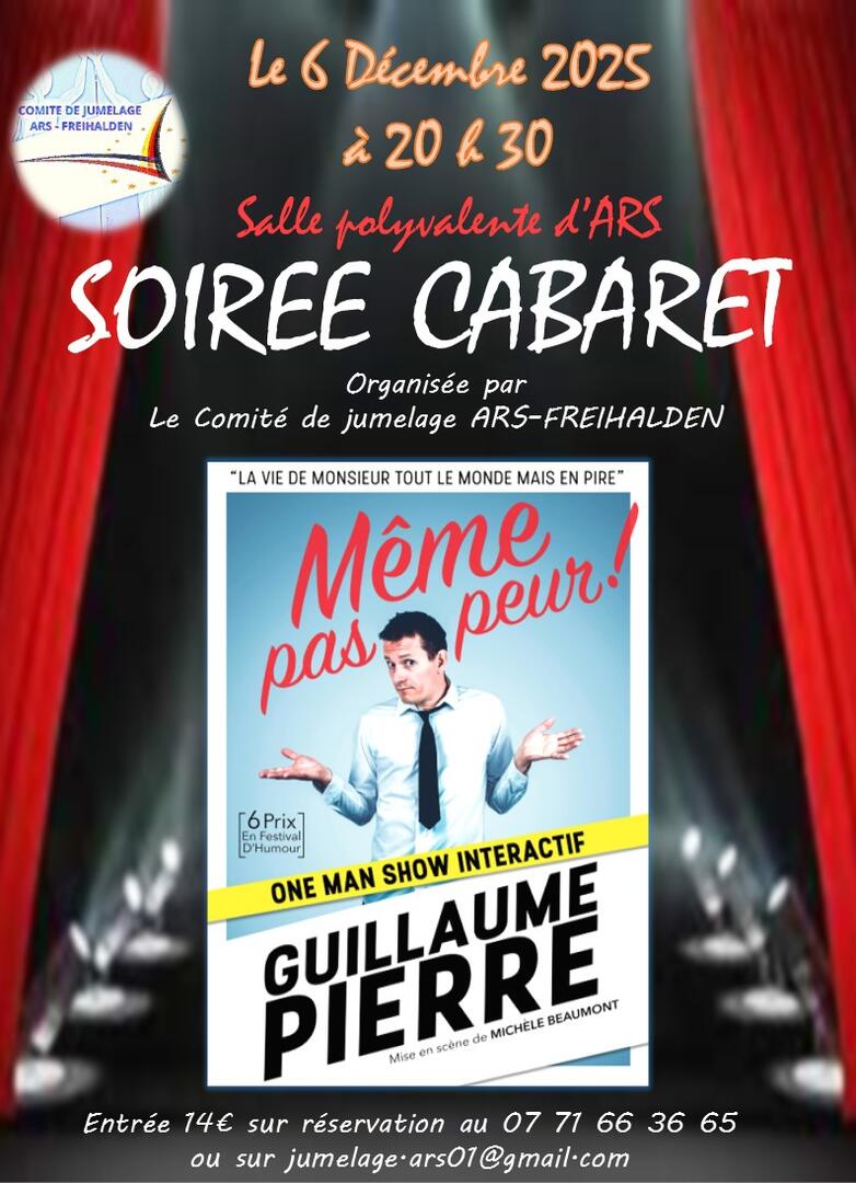Soirée cabaret - humour Ars-sur-Formans