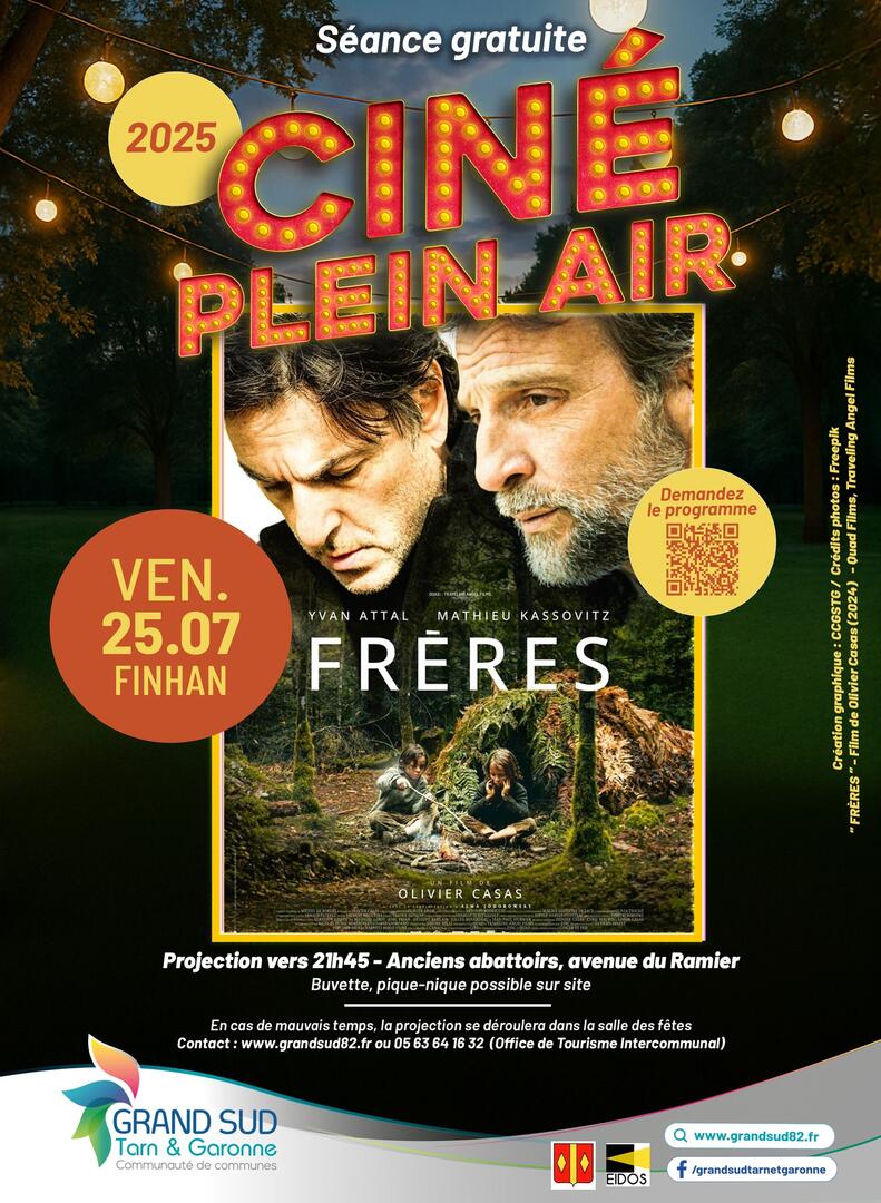 Ciné Plein Air à Finhan"Frères"_Finhan