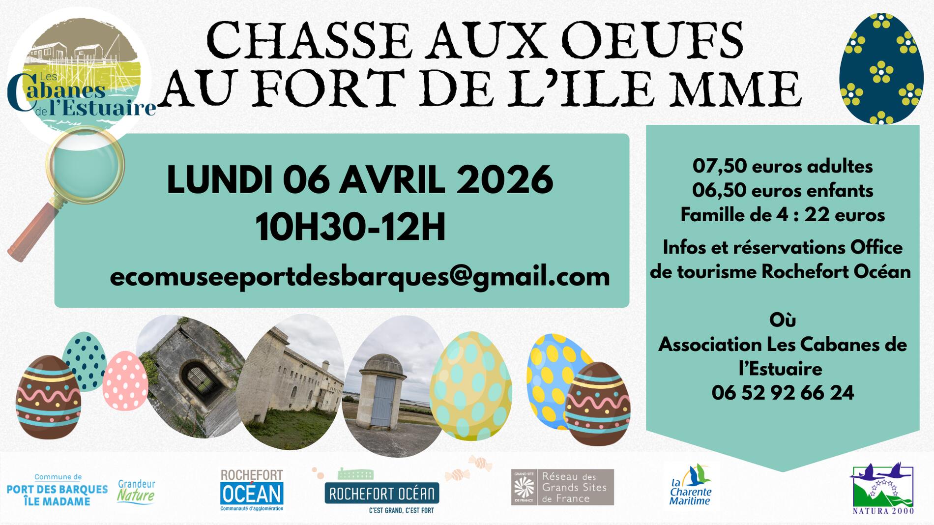 Chasse aux oeufs au Fort de l'Ile Madame_Port-des-Barques