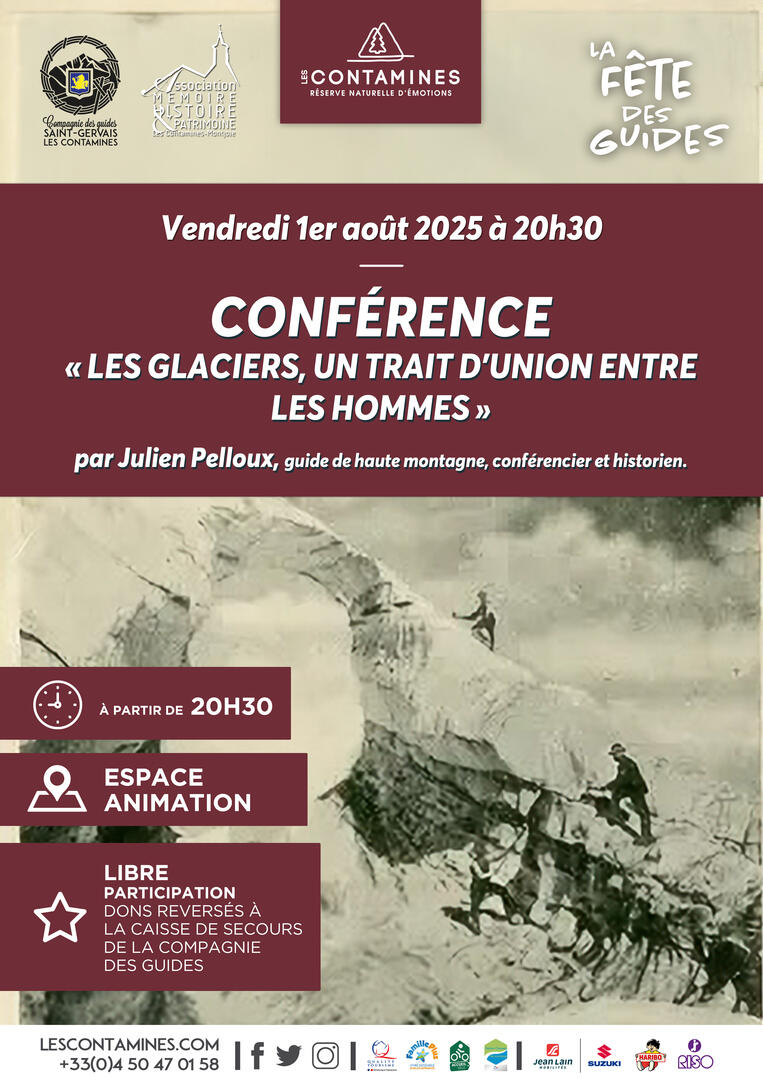 Conférence : Les glaciers, un trait d'union entre les hommes