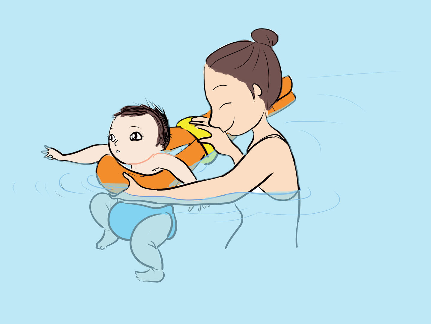 Bébé nageur