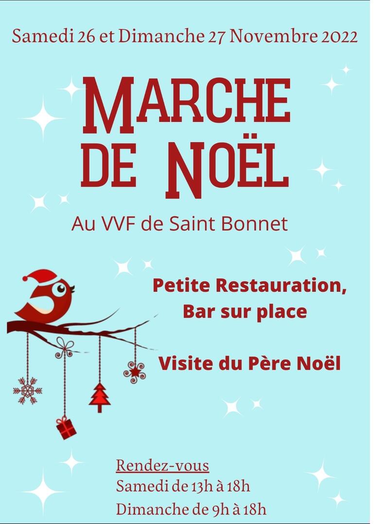 Marché de Noël au VVF de St Bonnet en Champsaur