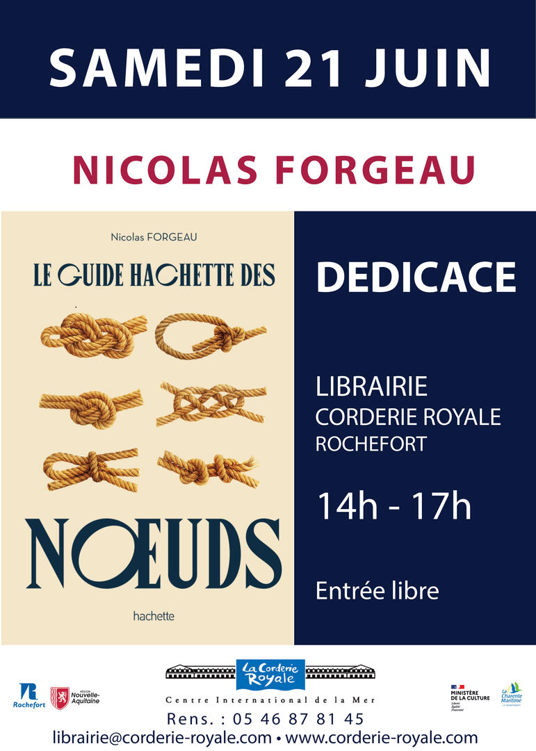Dédicace : Le Guide Hachette des nœuds, Nicolas Forgeau_Rochefort