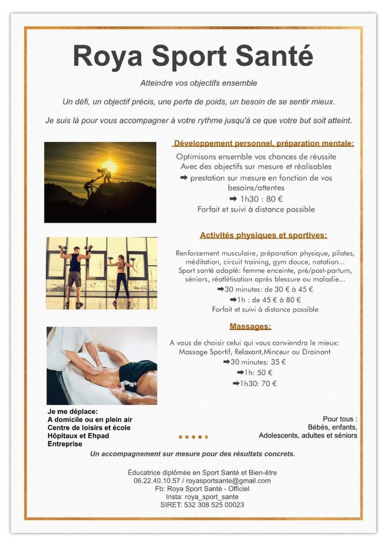 Flyer Roya Sport Santé