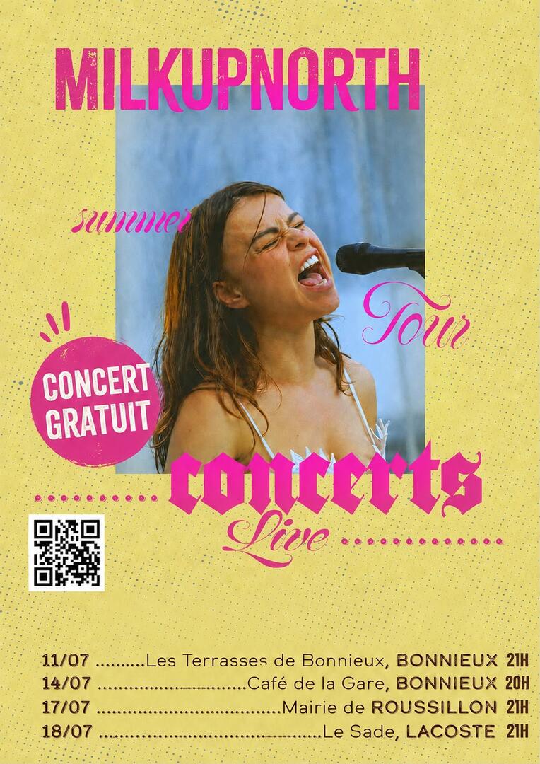 Concert du groupe MilkUpNorth               _Bonnieux