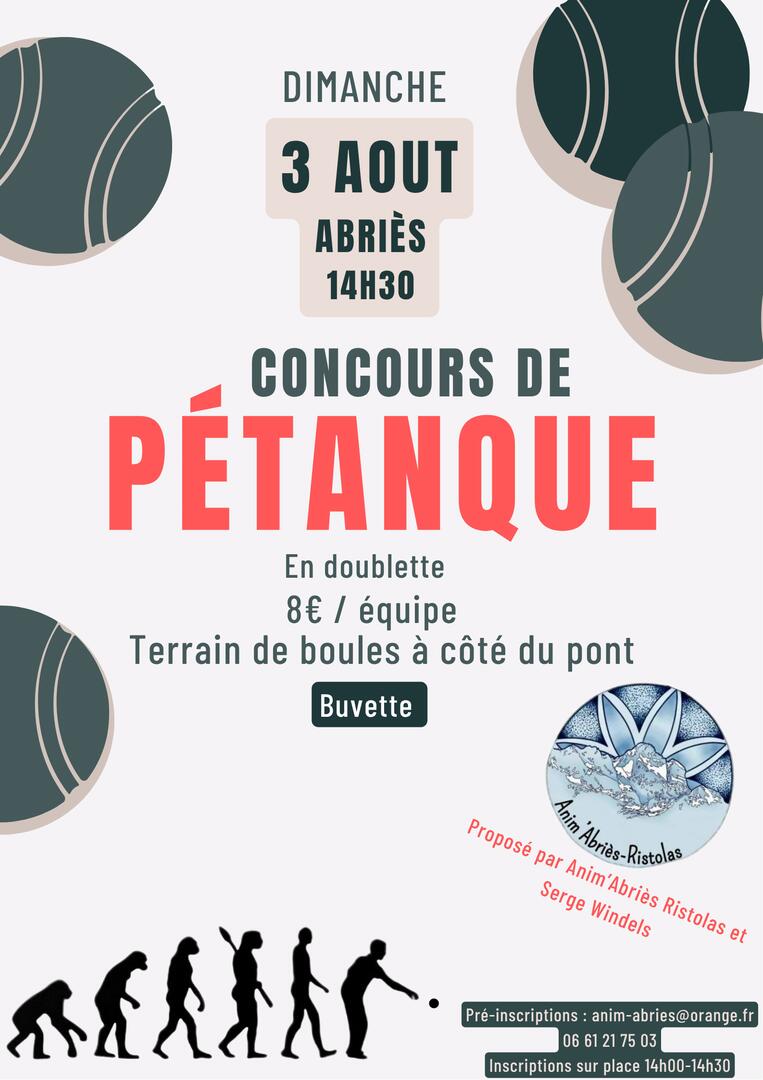 Concours de pétanque_Abriès-Ristolas